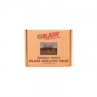 RAW Mini Tempered Glass Rolling Tray 💎