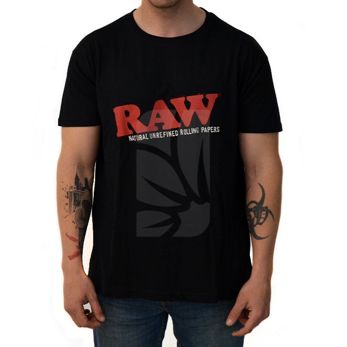 RAW Schwarzes T-Shirt RAW Schwarzes T-Shirt