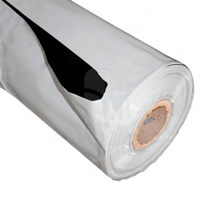 Plastica Riflettente Bianco/Nero 2 x 100 m