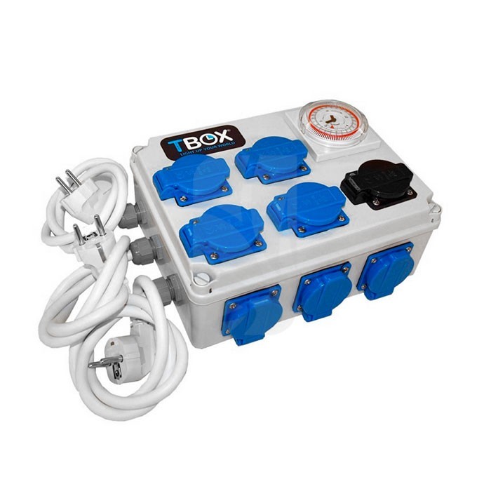 Temporizzatore TEMPOBOX 12 x 600 W C/ Presa Scaldabagno