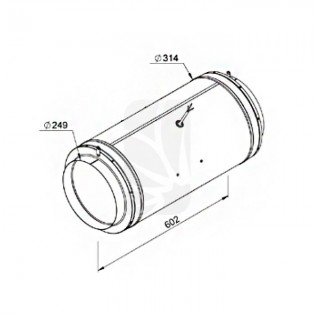Medidas EXTRACTOR ISO-MAX 250 (1480 M3/H)
