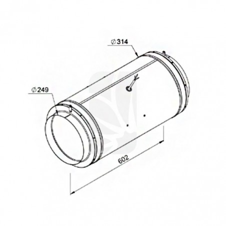 Iso-Max 250 Abluftventilator (1480 m3/h) 1 Stufe