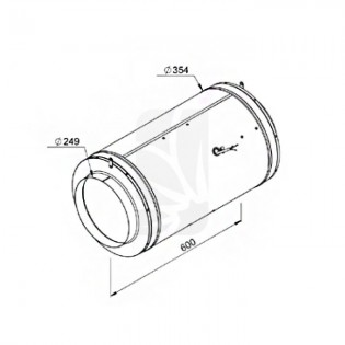 Iso-Max 250 Extractor Fan (2310 m3/h) 1 Speed