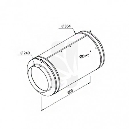 Iso-Max 250 Abluftventilator (2310 m3/h) 1 Stufe