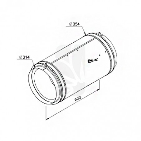 Iso-Max 315 Abluftventilator (2380 m3/h) 1 Stufe
