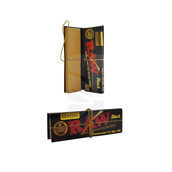 RAW Black Connoisseur 1 1/4 RAW Black Connoisseur 1 1/4
