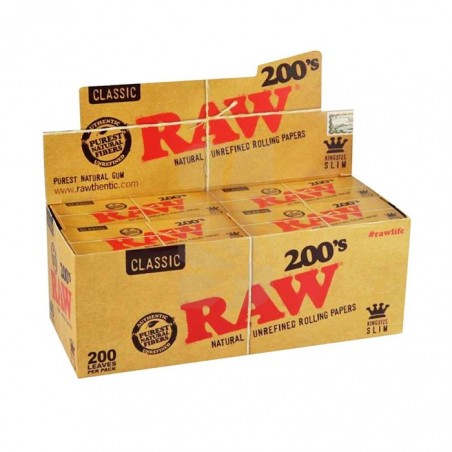 raw papel ks slim 200 (40 libritos)