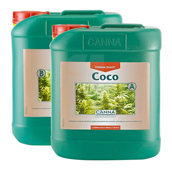 Canna Coco A+B Fertilizzante 10L - Per Coltivazione In Fibra Di Cocco, Con Minerali E Chelati