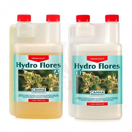 Hydro Flores A+B de 1 Litro. AGUA BLANDA CANNA