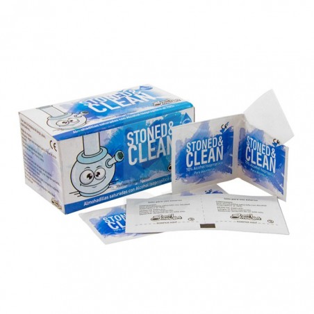 Limpiar Bong || Toallitas Stoned & Clean 100 uds.
