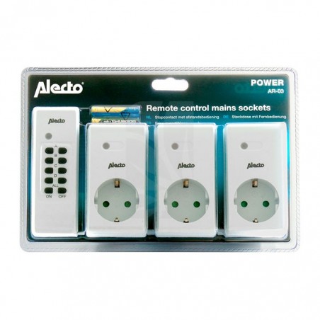 Set di 3 prese Schuko con telecomando