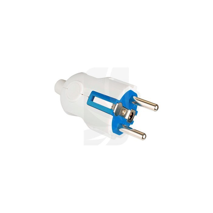 Clavija 2P+T 16A 250V Blanco Clavija 2P+T 16A 250V Blanco