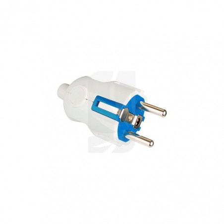 Clavija 2P+T 16A 250V Blanco