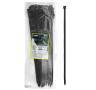 Bridas reutilizables negras 300x4.5 mm. 100 u. Bridas reutilizables negras 300x4.5 mm. 100 u.