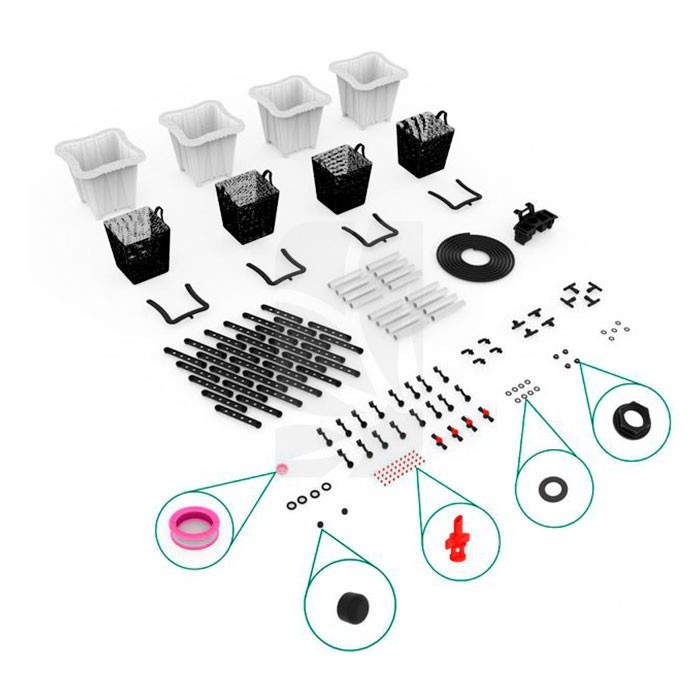 KIT MEDICAL 4 PLANTER 37,85 Litros