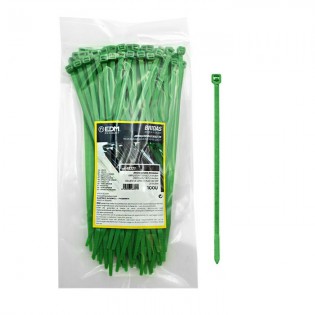 Bridas Verdes 200 x 4.8 mm. (100 u.)