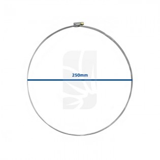 Braçadeira metálica de 250 mm.