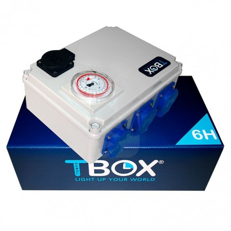 Temporizador TEMPOBOX 6 x 600 W C/ Toma calentador