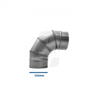 Buy 90º Curved Elbow 125 mm. cheap online