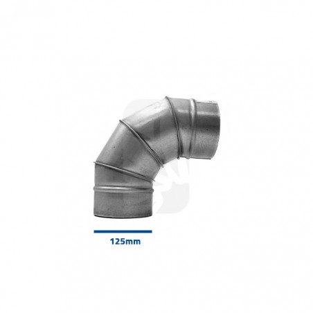90° Curved Elbow 125 mm