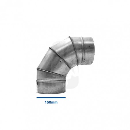 Gebogener 90°-Bogen 150 mm