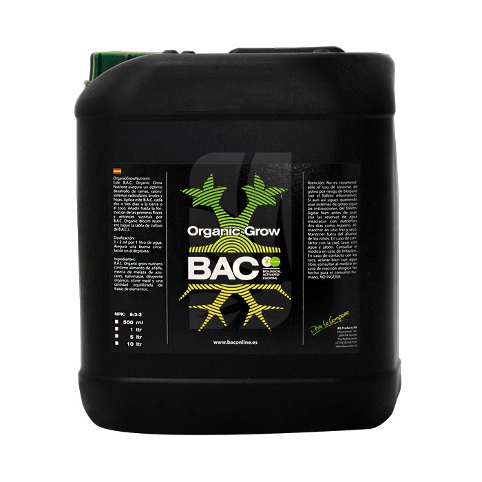 Organic Grow de 5 Litros BAC Organic Grow de 5 Litros BAC