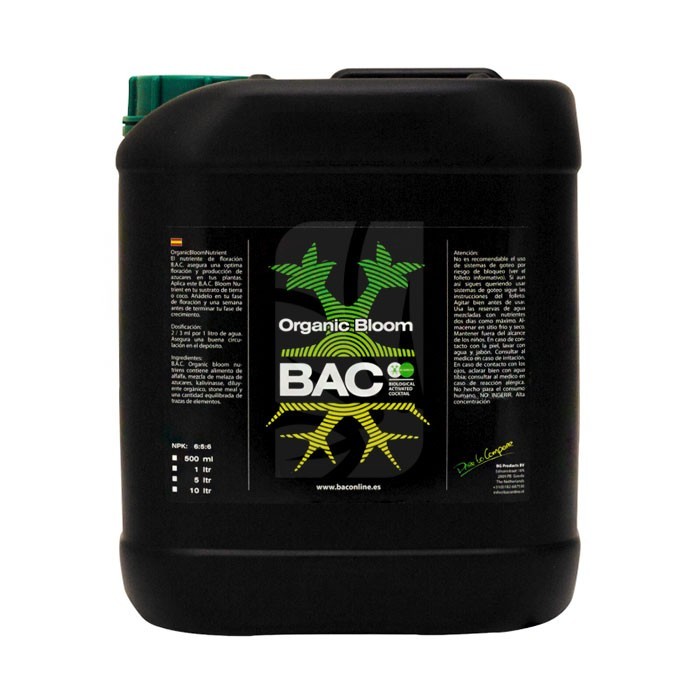Organic Bloom de 5 Litros BAC Organic Bloom de 5 Litros BAC