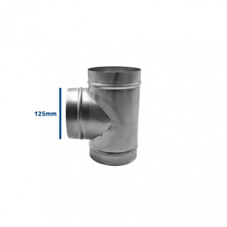 Union en T 125 mm.
