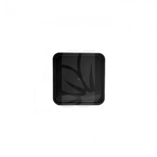 Plato Cuadrado negro de 13/15/18 cm.