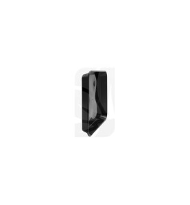 Plato Cuadrado negro de 15 x 15 cm. Liso