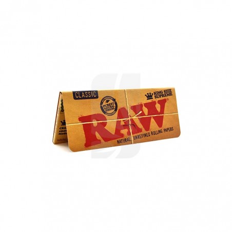 Papeles de Liar Naturales en King Size Supreme de RAW