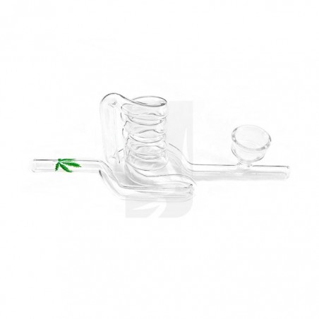 19 cm spiral glass pipe. ☟ Online paraphernalia ☟