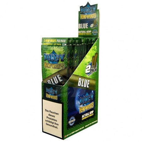 Caja de Blunts Jay's Hemp Wraps Blue de Juicy Hemp Wraps