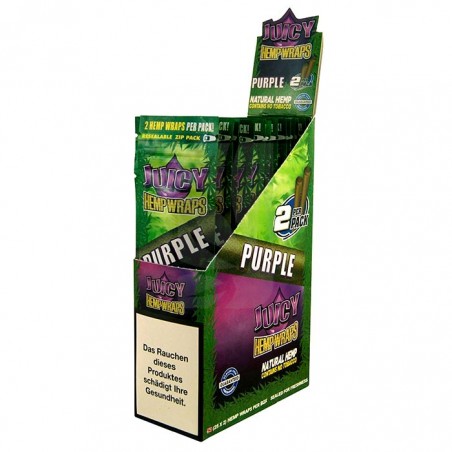 Caja de Blunts Jay's Purple Grapes de Juicy Hemp Wraps