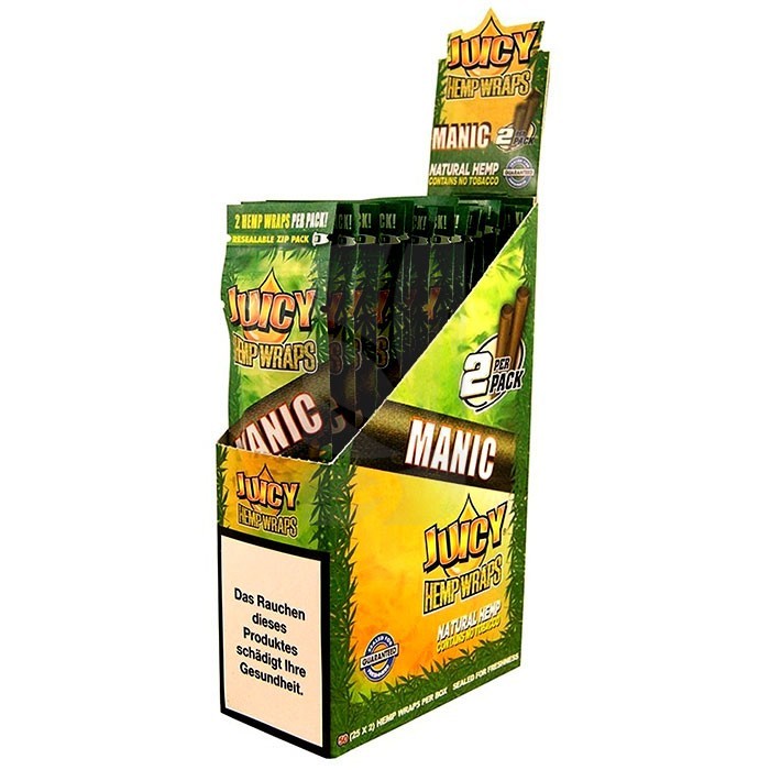 Blunt Juicy Hemp Wraps Manic Box 25 Stk.