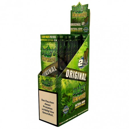 Caja de Blunts Jays Hemp Wraps de Natural de Juicy Hemp Wraps