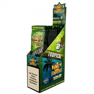 Caja de Blunts Jay's Hemp Wraps Tropical de Juicy Hemp Wraps