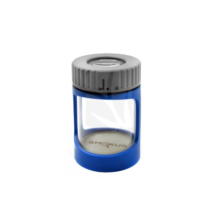 Smokus Stash Blue Steel Storage Jar