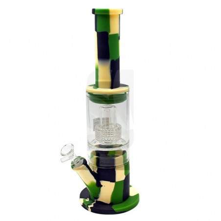 Comprar Waterpipe Glass Part + Perculador de Silicona - Camouflage barato
