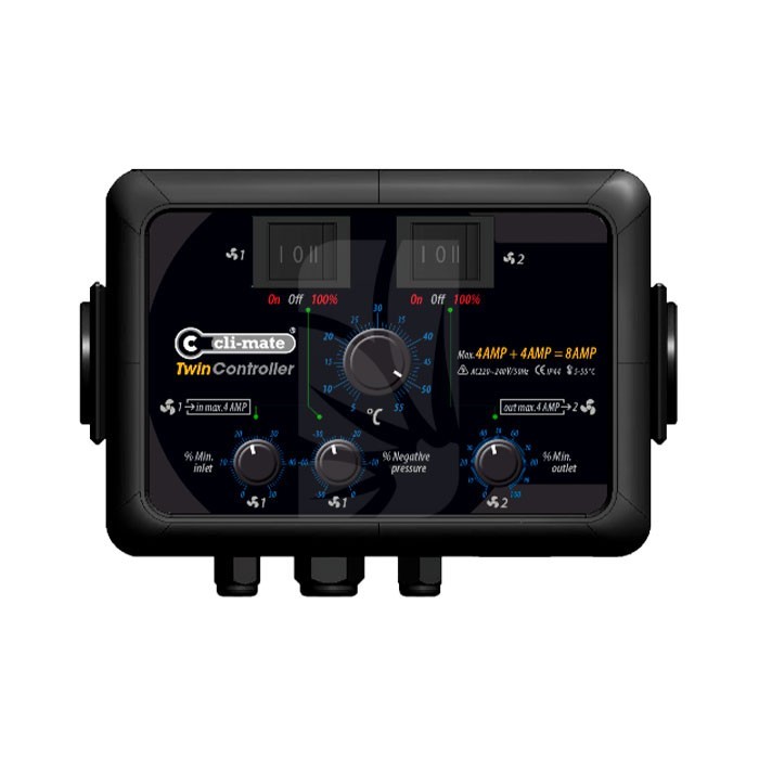 Twin controller 8A (4+4) CLI-MATE Twin controller 8A (4+4) CLI-MATE