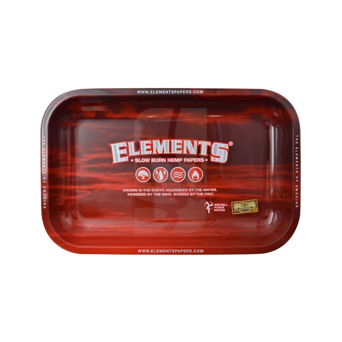 Bandeja de liar ELEMENTS roja S Bandeja de liar ELEMENTS roja S