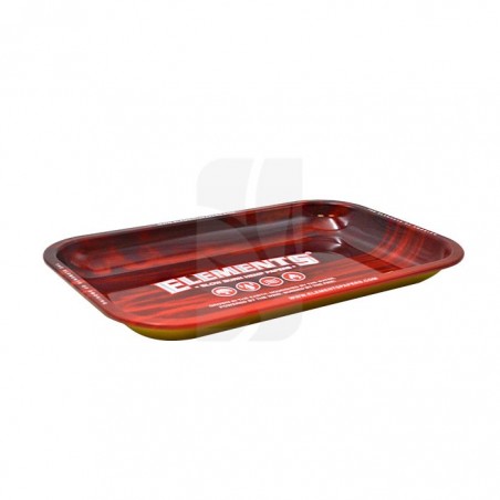 ELEMENTS Red Rolling Tray S