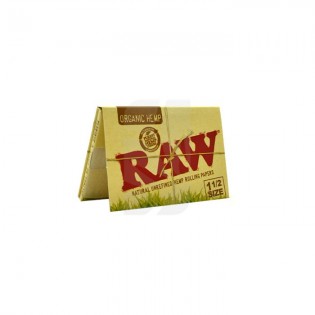 Papeles de Liar en 1 1/2 de Organic Hemp de RAW