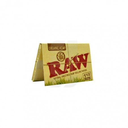 Papeles de Liar en 1 1/2 de Organic Hemp de RAW