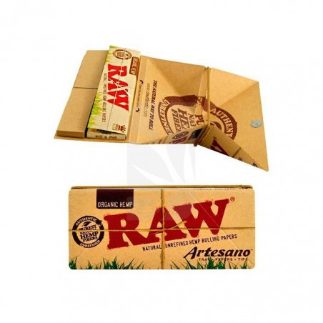 Papeles de Liar en King Size Artesano Organic Hemp de RAW