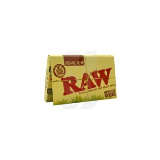 Papeles de Liar en Single Wide Double de Organic Hemp de RAW