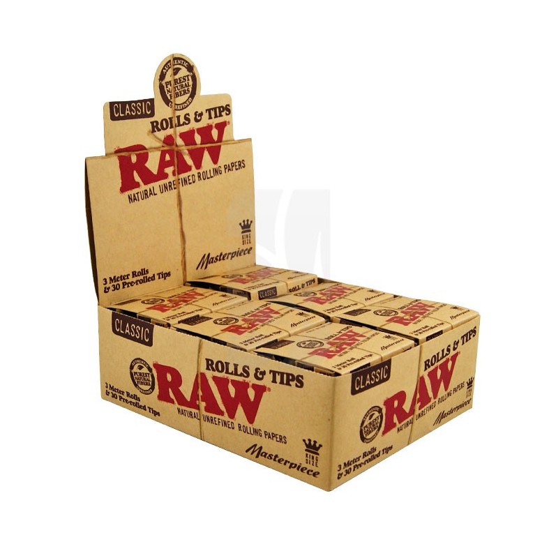 Raw Masterpiece Rollo+Filtros Caja 12 ud.