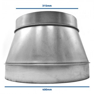 Metal Reducing Coupling 400-315 mm.