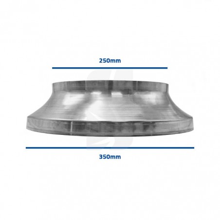 Metal Reducing Coupling 350-250 mm.