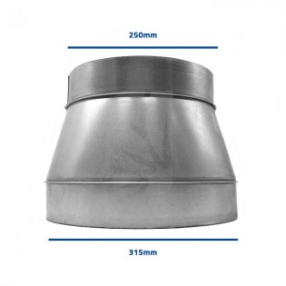 Metal Reducing Coupling 315-250 mm.